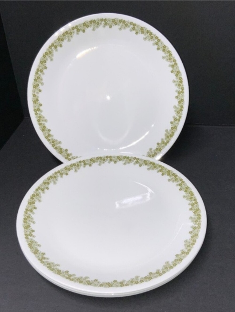 Set of 5, Corelle Spring Blossom, Crazy Daisy 9 7/8 Dinner Plates - EUC